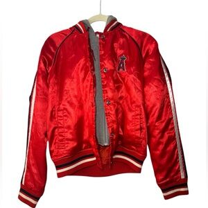 G-III Sports Carl Banks Los Angeles
Angels Bomber Jacket Sz M Rhinestone